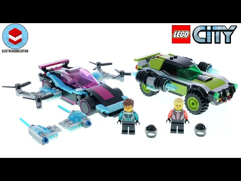 Vidéo LEGO City 60396 :  Les voitures de course modifiées