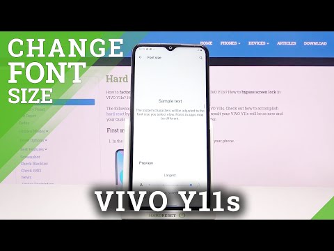 How to Change Font Size in VIVO Y11s – Open Font Settings