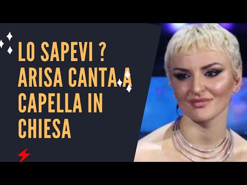 Lo sapevi ? Arisa canta Ave Maria a cappella senza microfono (perché rotto)