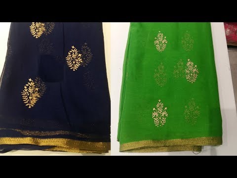 Latest chiffon sarees