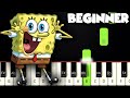 SpongeBob SquarePants Theme BEGINNER PIANO TUTORIAL SHEET MUSIC By Betacustic