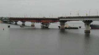 preview picture of video 'Разводка Варваровского моста'