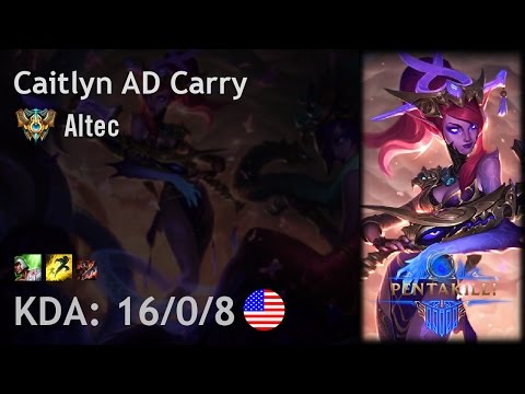 Caitlyn AD Carry vs Ashe - Altec - NA Challenger Patch 6.22