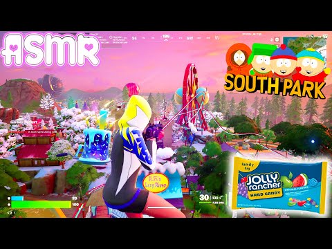 ASMR Gaming 🍀 Fortnite South Park Update Cozy Hard Candy + Controller Sounds and Whispering 🎧