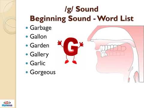 /g/- Sound - Articulation and pronunciation- Part-11