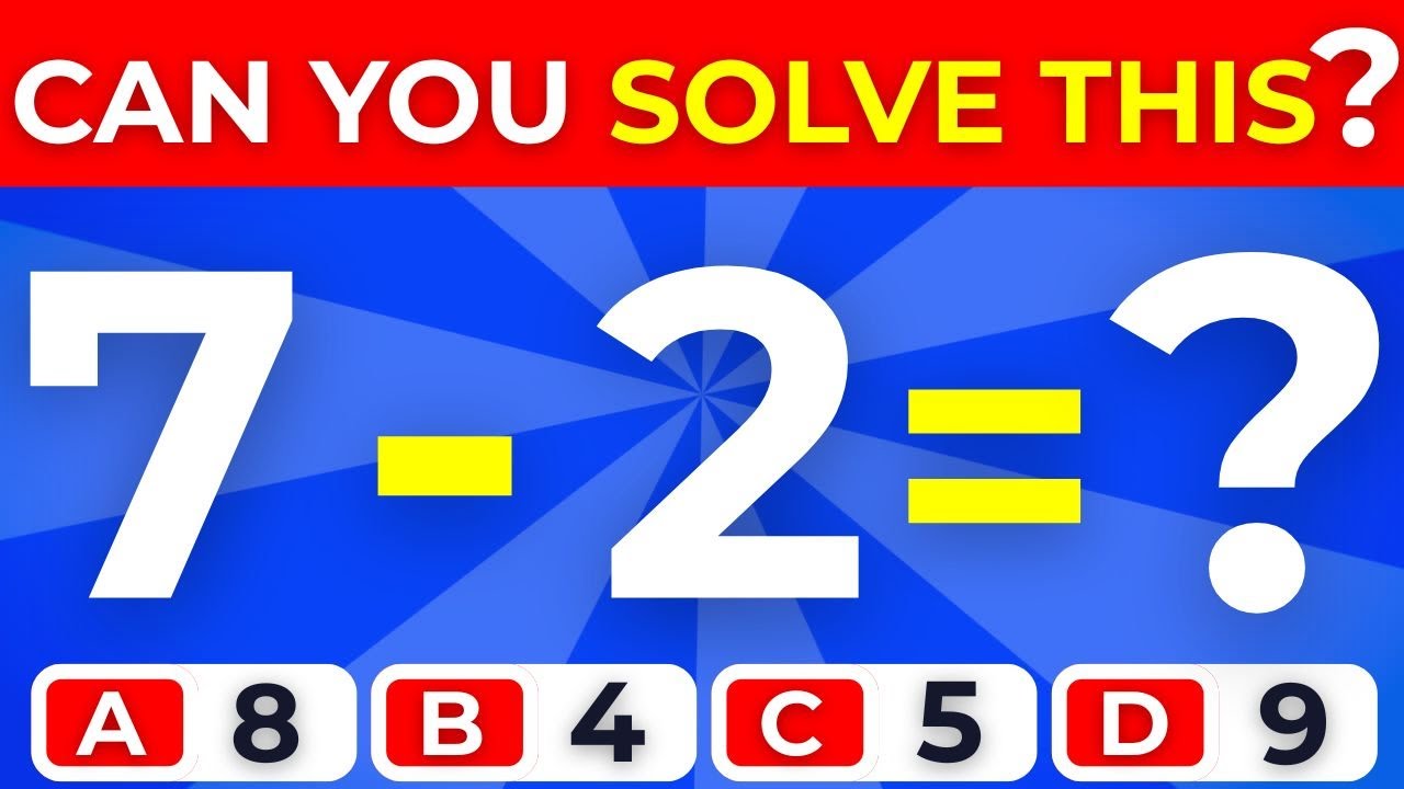 Math Quiz for Grade 1 | 20 subtraction Quiz Exercises  Kids Quiz Win Win