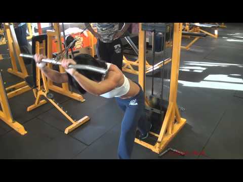 Kay Goodwin hitting the tricep long head