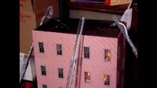 preview picture of video 'A Animated Fire Scene for  'O' gauge Train Displays'