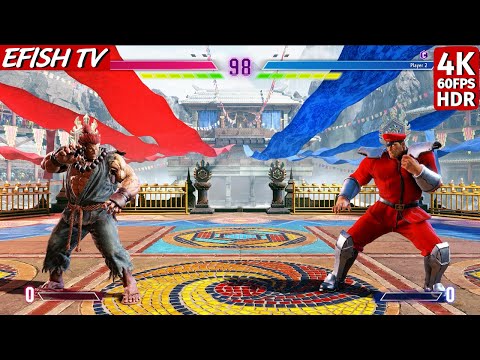 Akuma vs M. Bison (Hardest AI) - Street Fighter 6
