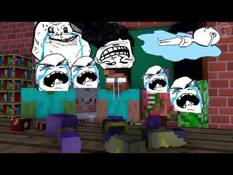 Monster School   Swimming Challenge   Funny Minecraft Animation