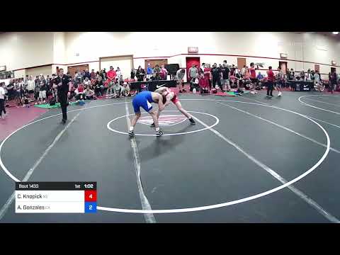 57 Kg Quarters - Conor Knopick, Nebraska Vs Andre Gonzales, California Ef81