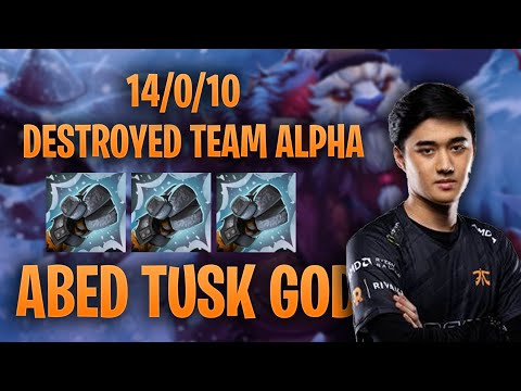 ABED TUSK GOD - Dota 2 Pro Immortal Tusk Gameplay [14/0/10]