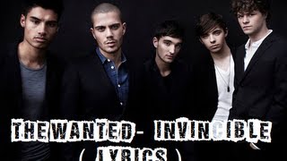Invincible - The Wanted (Lyrics)