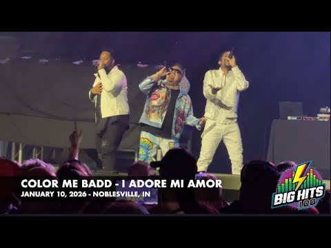 Color Me Badd sings "I Adore Mi Amor" in Noblesville, Indiana on January 10, 2026