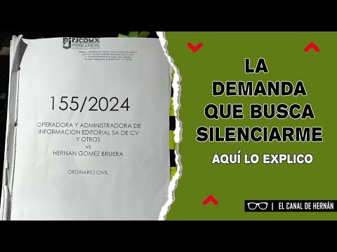 La DEMANDA que busca SILENCIARME | Hernán Gómez