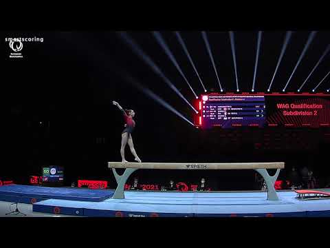 Elina VIHROVA (LAT) - 2021 Artistic Europeans - Qualification beam