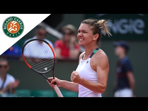 Simona Halep v Carla Suarez Navarro Highlights - Women's Round 4 2017 | Roland-Garros