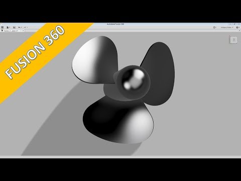 9 5 Schiffsschraube Propeller Autodesk Fusion 360 Training Part Design