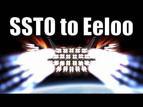 SSTO to Eeloo, 136-seat Ahti II (KSP 1.3)