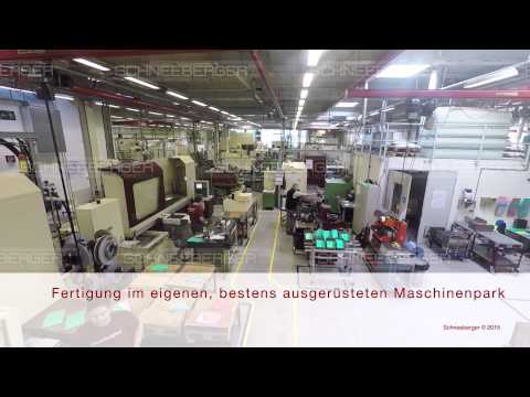 SCHNEEBERGER overview linear bearings and positioning systems German