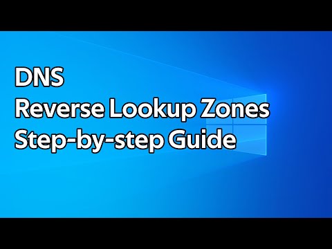 How to setup DNS Reverse Lookup Zones