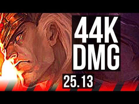 SWAIN vs MORDEKAISER (TOP) | 9 solo kills, 44k DMG, Dominating | EUNE Master | 25.13