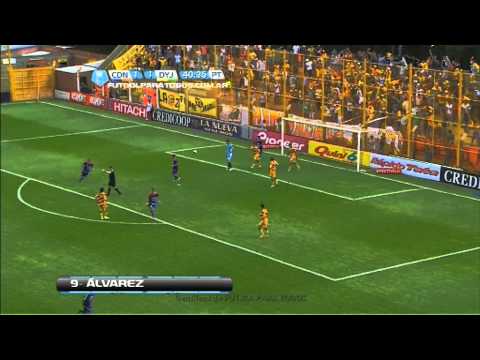 Gol de Álvarez. Crucero del Norte 2 - Defensa y Justicia 1. Fecha 14. Torneo Inicial 2013. FPT