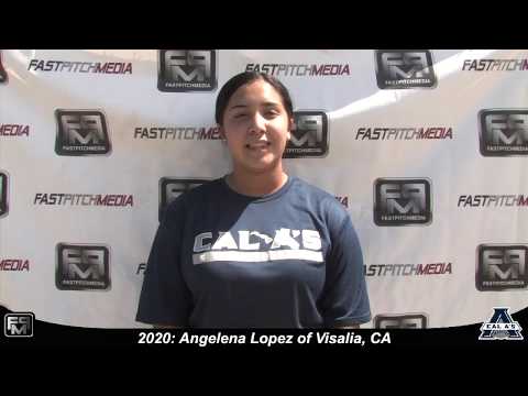 2020 Angelena Lopez Third Base Softball Skills Video - Cal A's