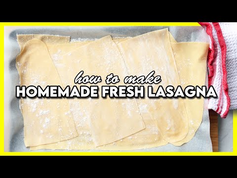 How to Make Pasta for Lasagna (My Nonna taught me this method)