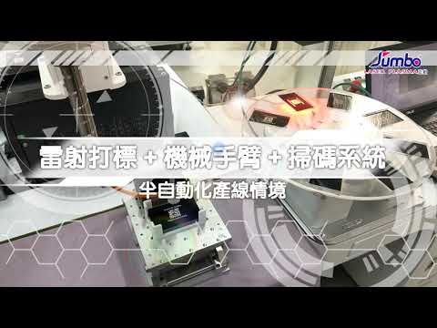 Arm semi-automatic loading and unloading laser mar