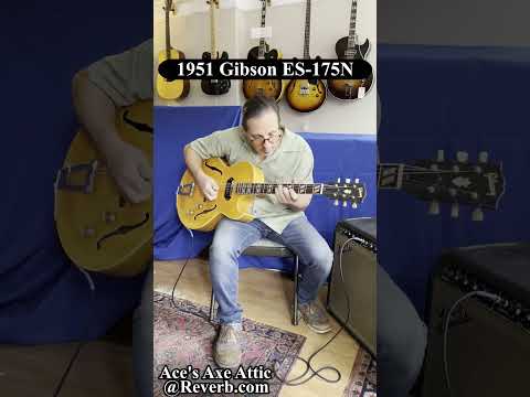 1951 Iconic Vintage Gibson ES-175N Electric Hollow Body Jazz Box Guitar Natural Blonde w Original Black P-90 Pickup & OHSC Lifton~A Beast Jazzbox in VG/Excellent Condition! ~NEW REDUCED PRICE~ *CHECK OUT OUR VIDEO* Bild 26
