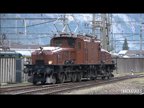 Swiss Legendary Historical Trains in Erstfeld