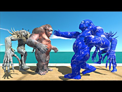 Team War | Mutant Primates + Infernals vs Dark Ice Itself - Animal Revolt Battle Simulator