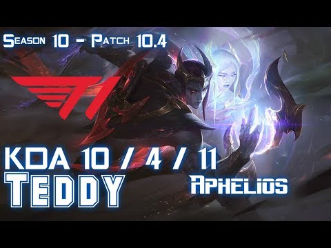 T1 Teddy APHELIOS vs EKKO Bot - Patch 10.4 KR Ranked