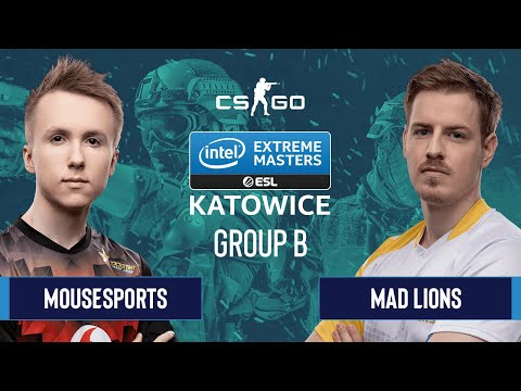 CS:GO - MAD Lions vs. mousesports [Dust2] Map 2 - Group B - IEM Katowice 2020