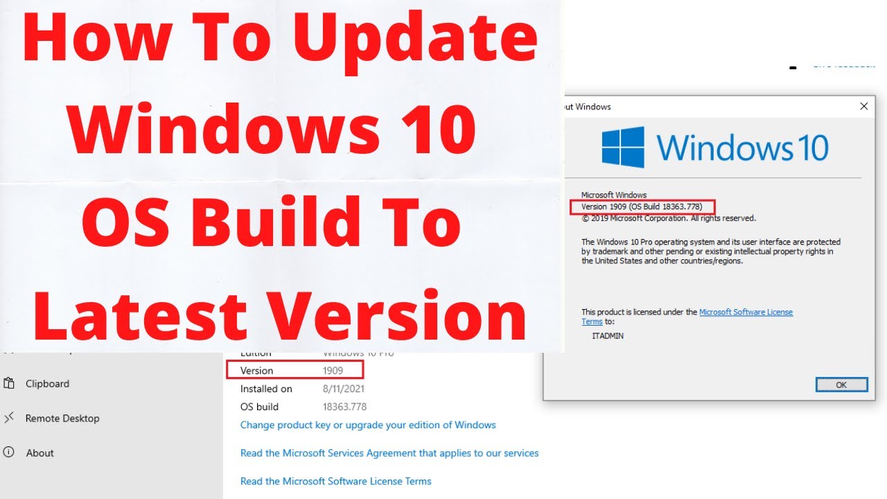 What is the latest Windows 10 build number? – CrossPointe