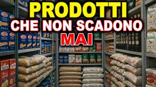 12 Cibi da SCORTA che NON SCADONO MAI (comprali in offerta)