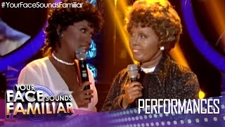 Your Face Sounds Familiar: Kakai Bautista as Whitney Houston and Cissy Houston &quot;I Know Him So Well&quot;