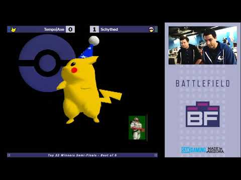 Battlefield 9 Top 32 Winners Semis - Tempo|Axe (Pikachu) vs Schythed (Captain Falcon)