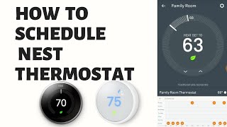 How To Schedule Nest Thermostat