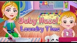 Baby Hazel: Laundry Time part 3 - mother and daughter fold clothes