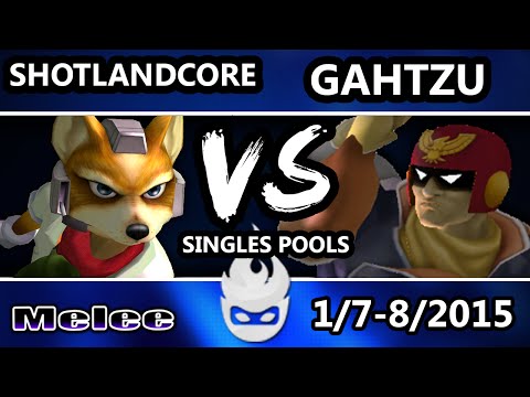 Paragon 2015 - Gahtzu (Captain Falcon) Vs. Shotlandcore (Fox) SSBM Singles Pools - Melee