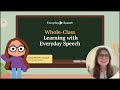Whole Class Learning With Everyday Speech Everyday Speech Training