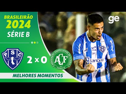Gols e lances de Paysandu x Chapecoense