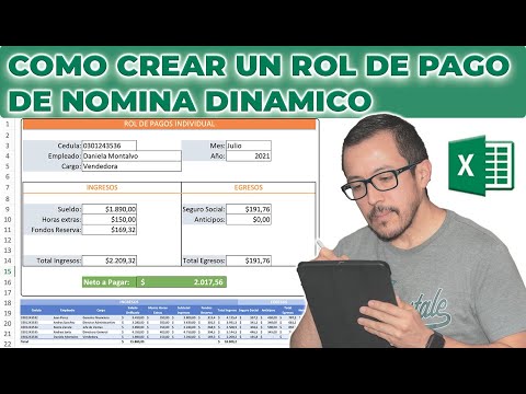 , title : '☑️ Como crear un #ROL DE #PAGOS DE #NOMINA #DINAMICO en #EXCEL tanto Individual como colectivo 💵💵'