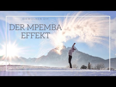 Mpemba Effekt - Eiswolken zaubern im Allgäu! Wenn heißes Wasser in der Luft gefriert. ♡