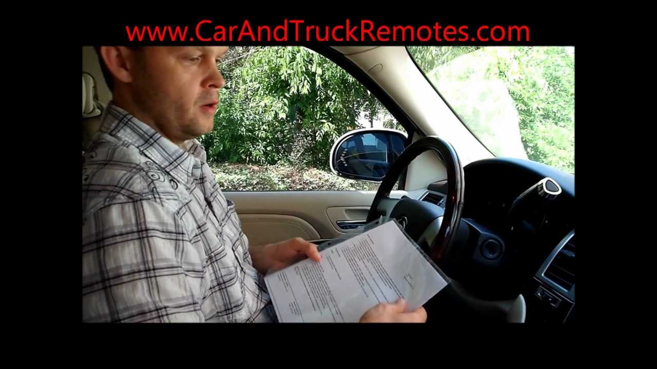 Cadillac, Chevy, GMC, Buick, Hummer H2 Keyless Keyfob Remote Programming 2007 and up.wmv