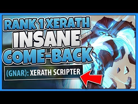 #1 XERATH WORLD AMAZING COME-BACK IN HIGH-ELO! (INSANE GAMEPLAY) - League of Legends