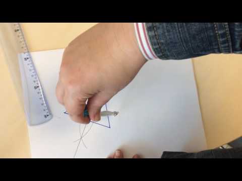 Mediatrices y circuncentro de un triángulo acutángulo