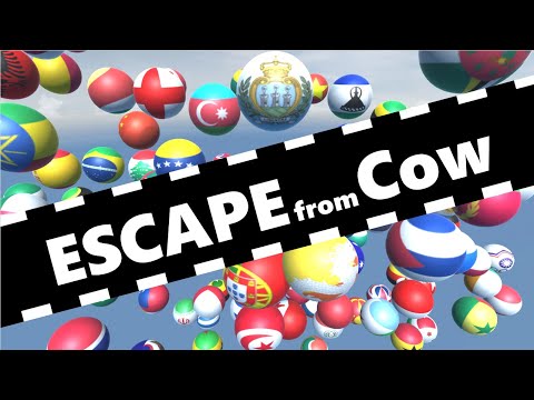 Escape from Cow🐮 country marble race